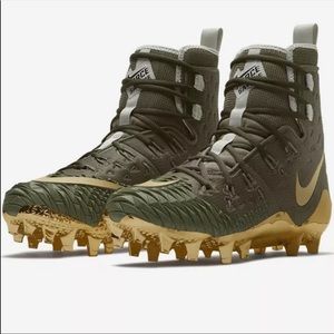 Nike Force Savage Elite TD Gold Football Cleats